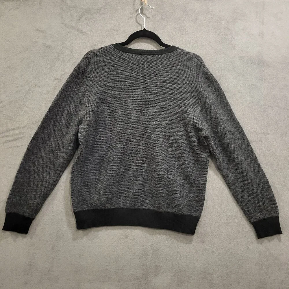 Consensus Merino Wool Blend V-Neck Sweater Men's‎ Large Classic Office Preppy